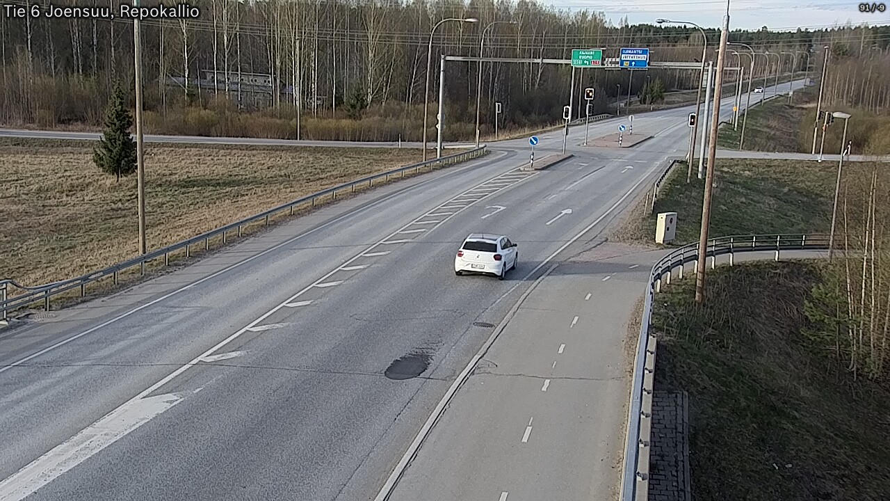 Weather Camera Image Väg 6 Joensuu, Repokallio, Joensuu, Pohjois-Karjala