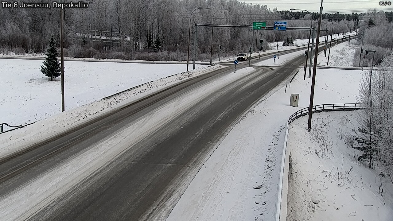 Weather Camera Image Road 6 Joensuu, Repokallio, Joensuu, Pohjois-Karjala