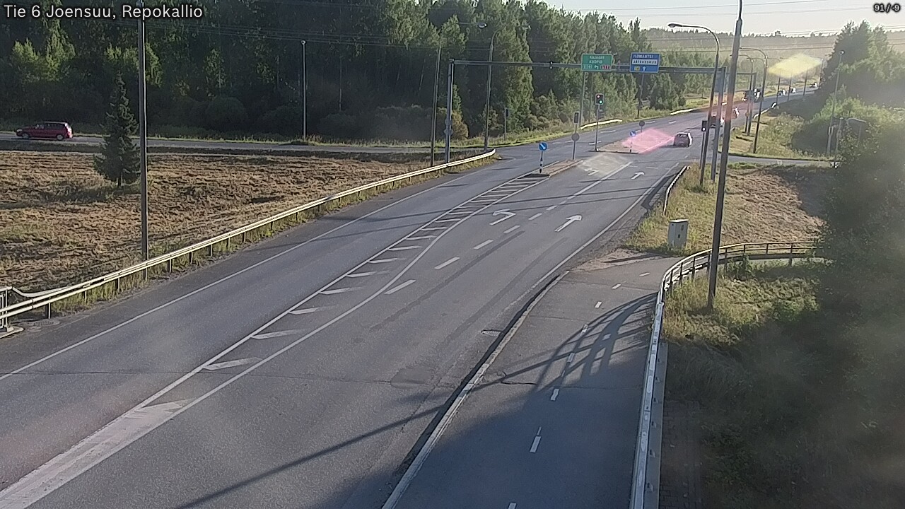Weather Camera Image Road 6 Joensuu, Repokallio, Joensuu, Pohjois-Karjala