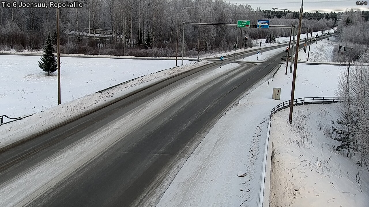 Weather Camera Image Road 6 Joensuu, Repokallio, Joensuu, Pohjois-Karjala