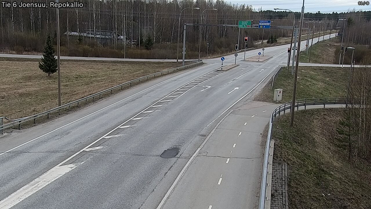 Weather Camera Image Väg 6 Joensuu, Repokallio, Joensuu, Pohjois-Karjala
