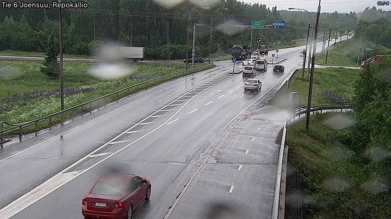 Weather Camera Image Väg 6 Joensuu, Repokallio, Joensuu, Pohjois-Karjala