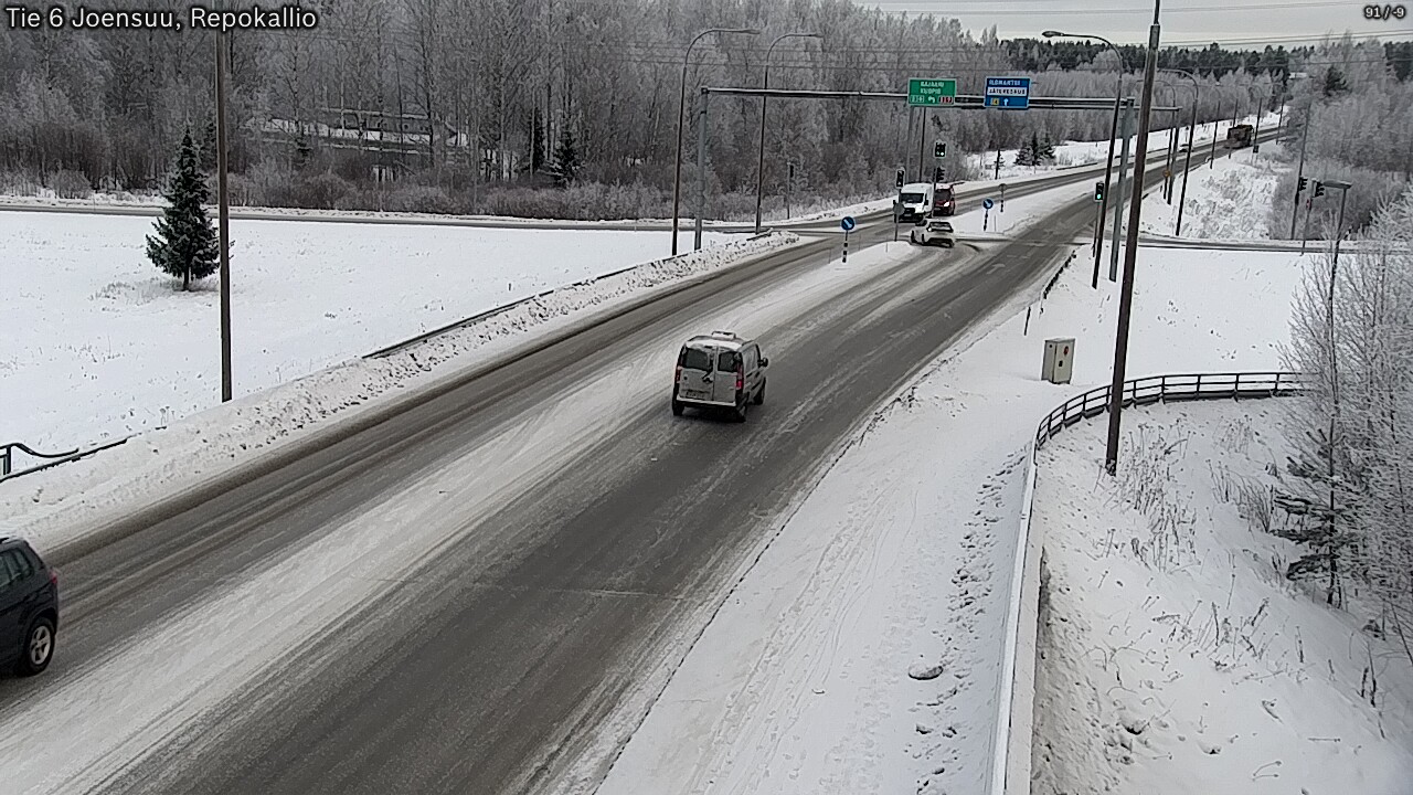 Weather Camera Image Road 6 Joensuu, Repokallio, Joensuu, Pohjois-Karjala
