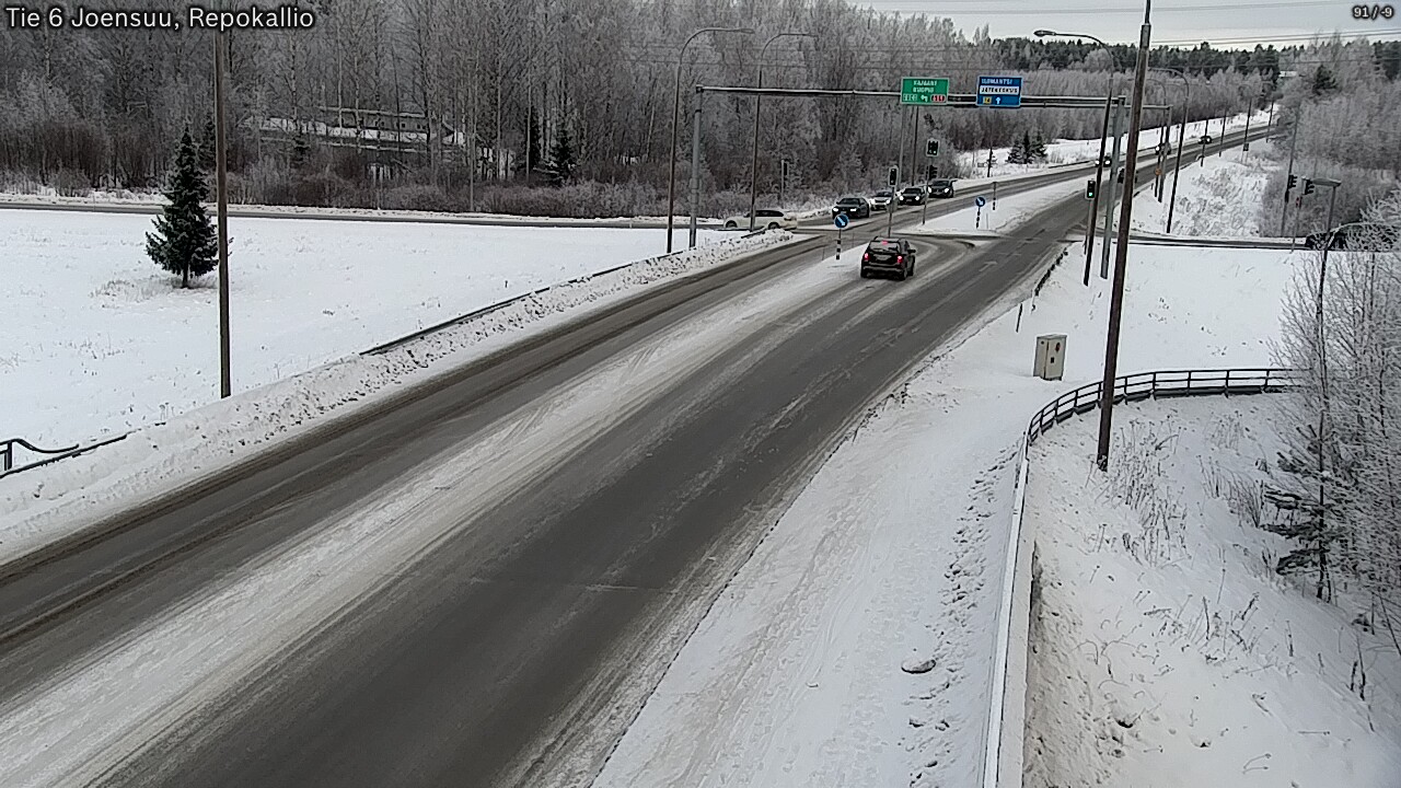 Weather Camera Image Road 6 Joensuu, Repokallio, Joensuu, Pohjois-Karjala