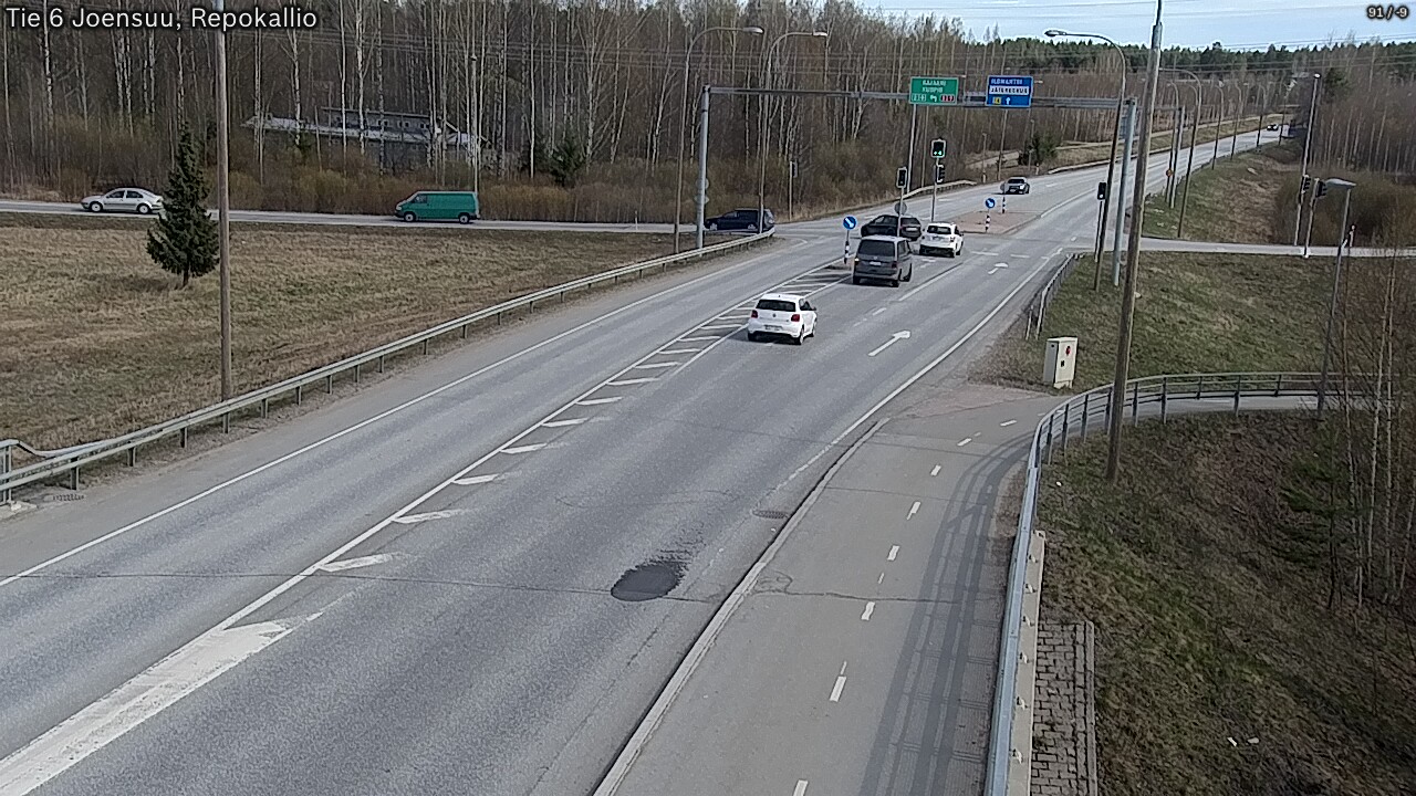 Weather Camera Image Väg 6 Joensuu, Repokallio, Joensuu, Pohjois-Karjala