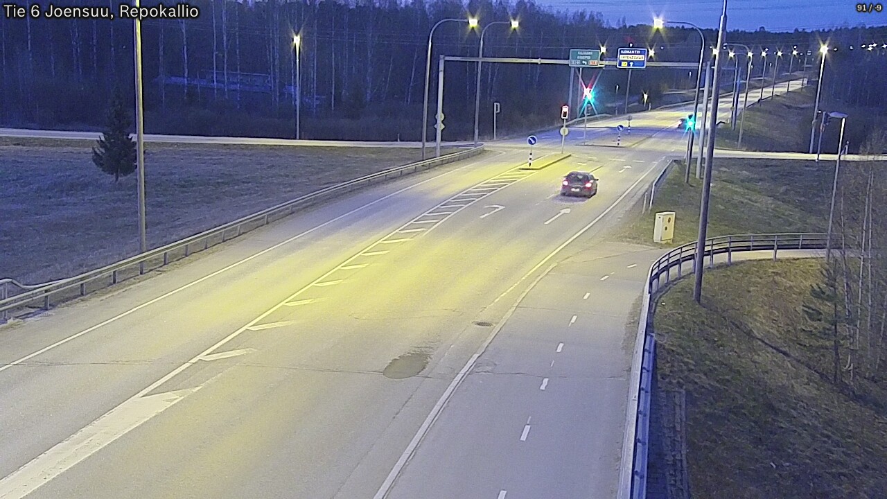 Weather Camera Image Väg 6 Joensuu, Repokallio, Joensuu, Pohjois-Karjala