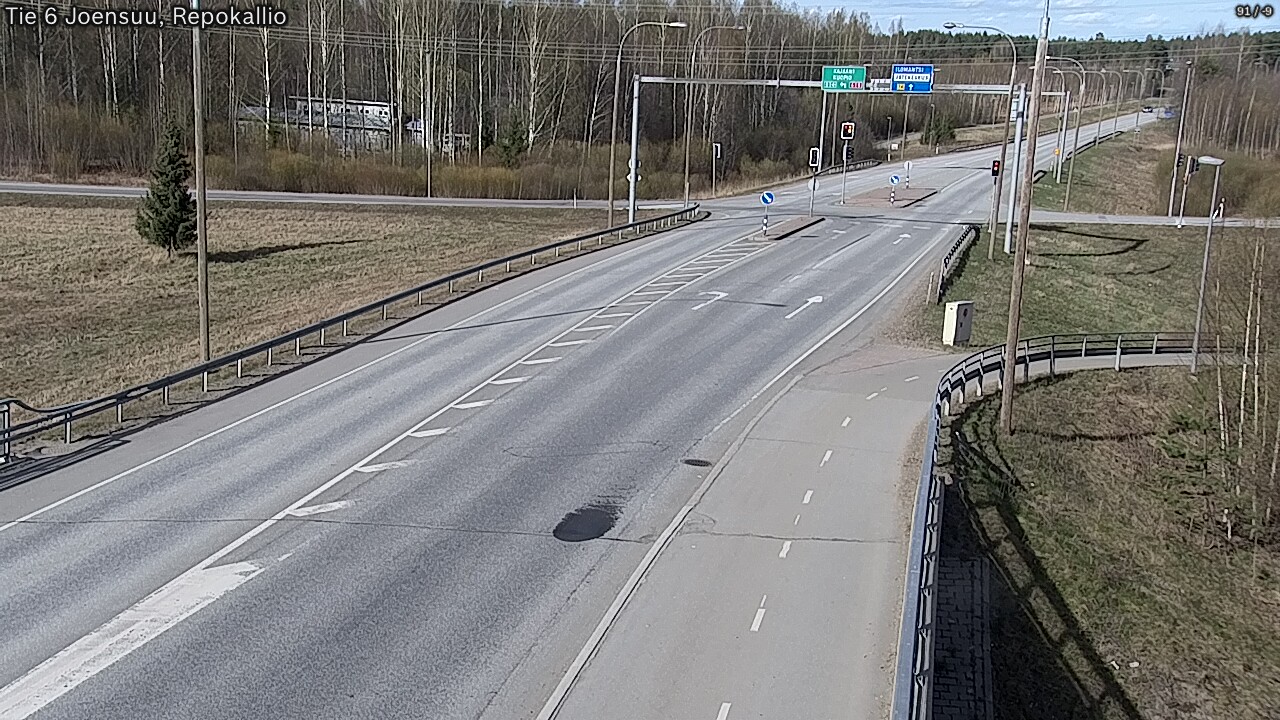 Weather Camera Image Väg 6 Joensuu, Repokallio, Joensuu, Pohjois-Karjala