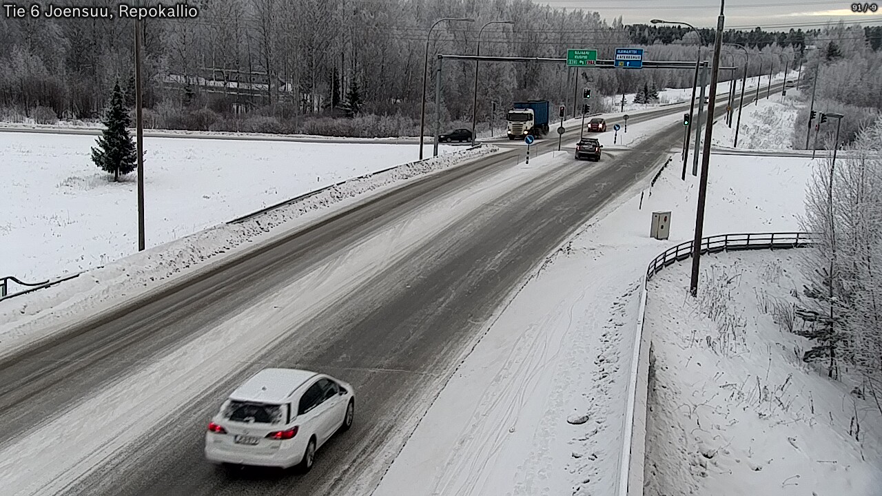 Weather Camera Image Road 6 Joensuu, Repokallio, Joensuu, Pohjois-Karjala
