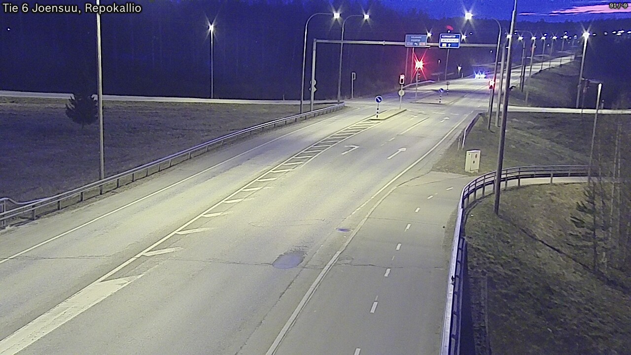 Weather Camera Image Väg 6 Joensuu, Repokallio, Joensuu, Pohjois-Karjala