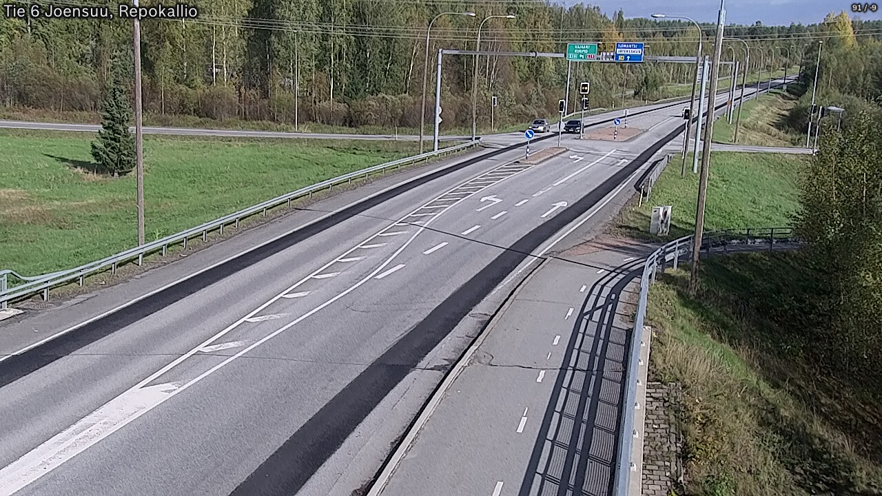 Weather Camera Image Väg 6 Joensuu, Repokallio, Joensuu, Pohjois-Karjala