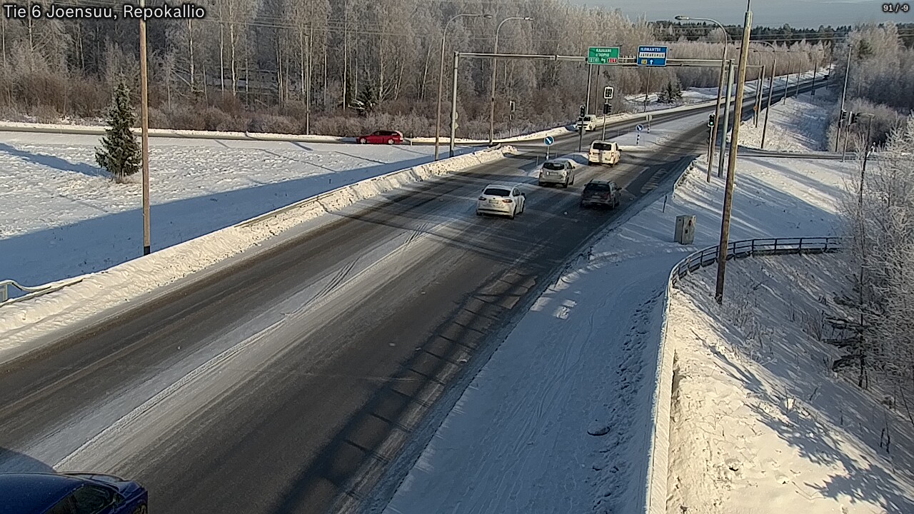 Weather Camera Image Road 6 Joensuu, Repokallio, Joensuu, Pohjois-Karjala