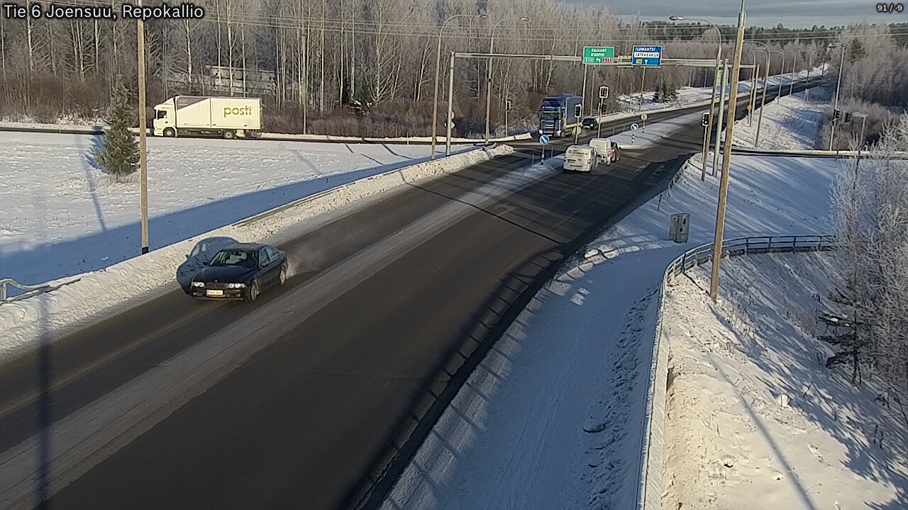 Kelikamerat Kuva Tie 6 Joensuu, Repokallio, Joensuu, Pohjois-Karjala