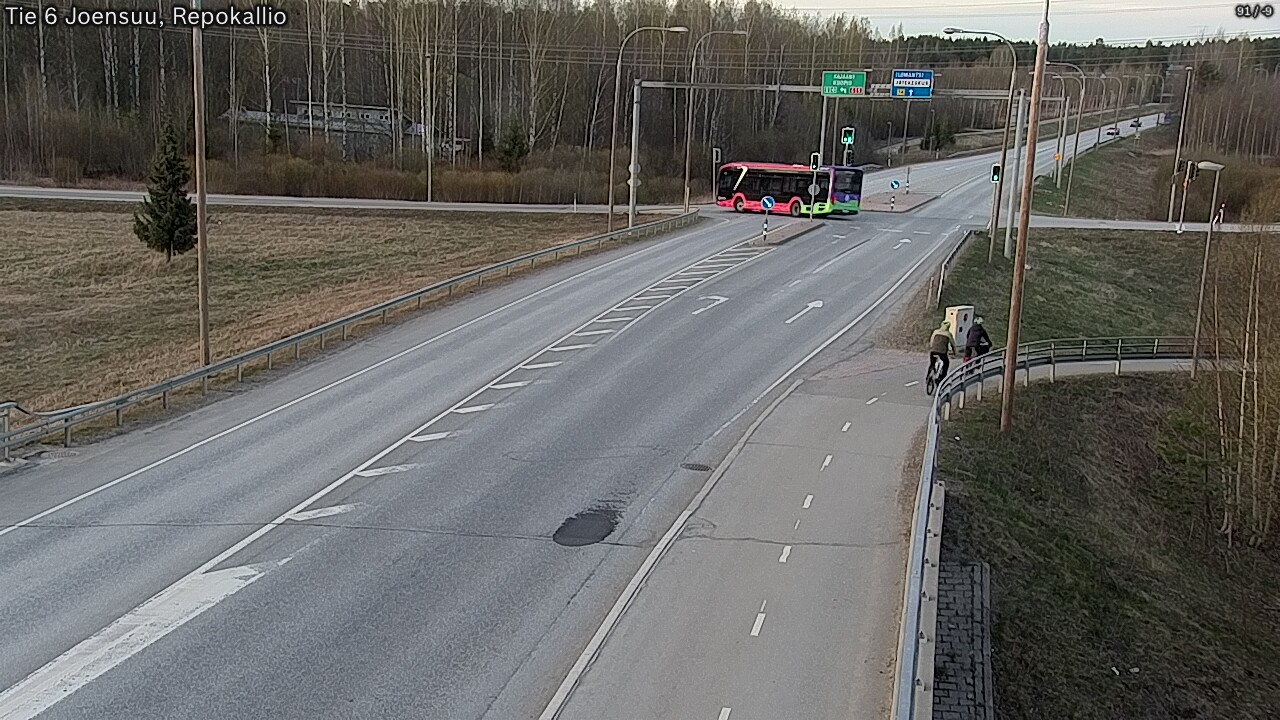 Weather Camera Image Väg 6 Joensuu, Repokallio, Joensuu, Pohjois-Karjala