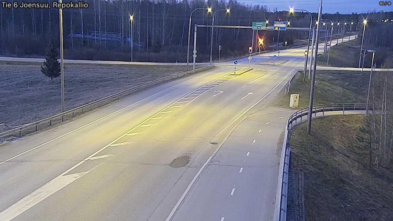 Weather Camera Image Väg 6 Joensuu, Repokallio, Joensuu, Pohjois-Karjala