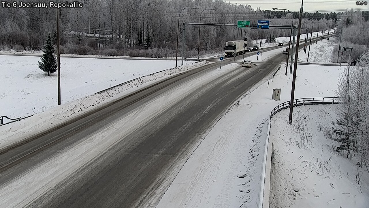 Weather Camera Image Road 6 Joensuu, Repokallio, Joensuu, Pohjois-Karjala