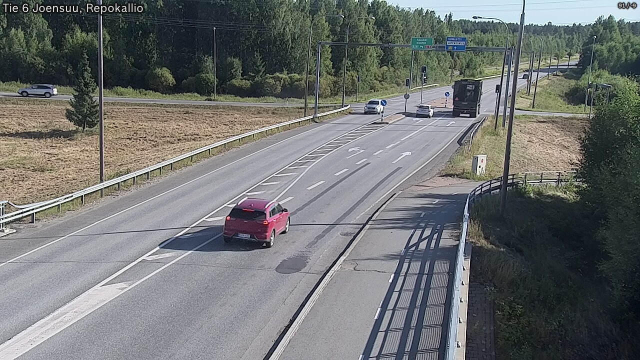 Kelikamerat Kuva Tie 6 Joensuu, Repokallio, Joensuu, Pohjois-Karjala