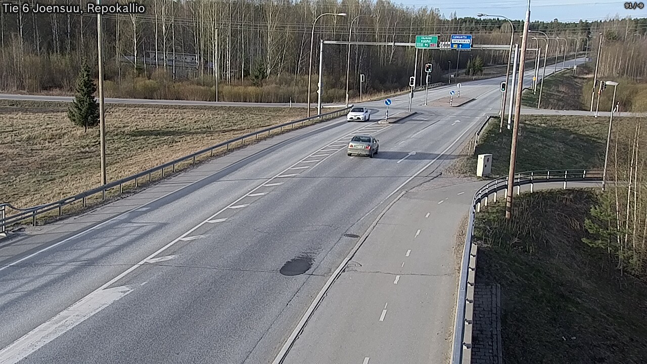 Weather Camera Image Väg 6 Joensuu, Repokallio, Joensuu, Pohjois-Karjala