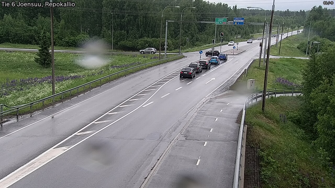 Weather Camera Image Väg 6 Joensuu, Repokallio, Joensuu, Pohjois-Karjala