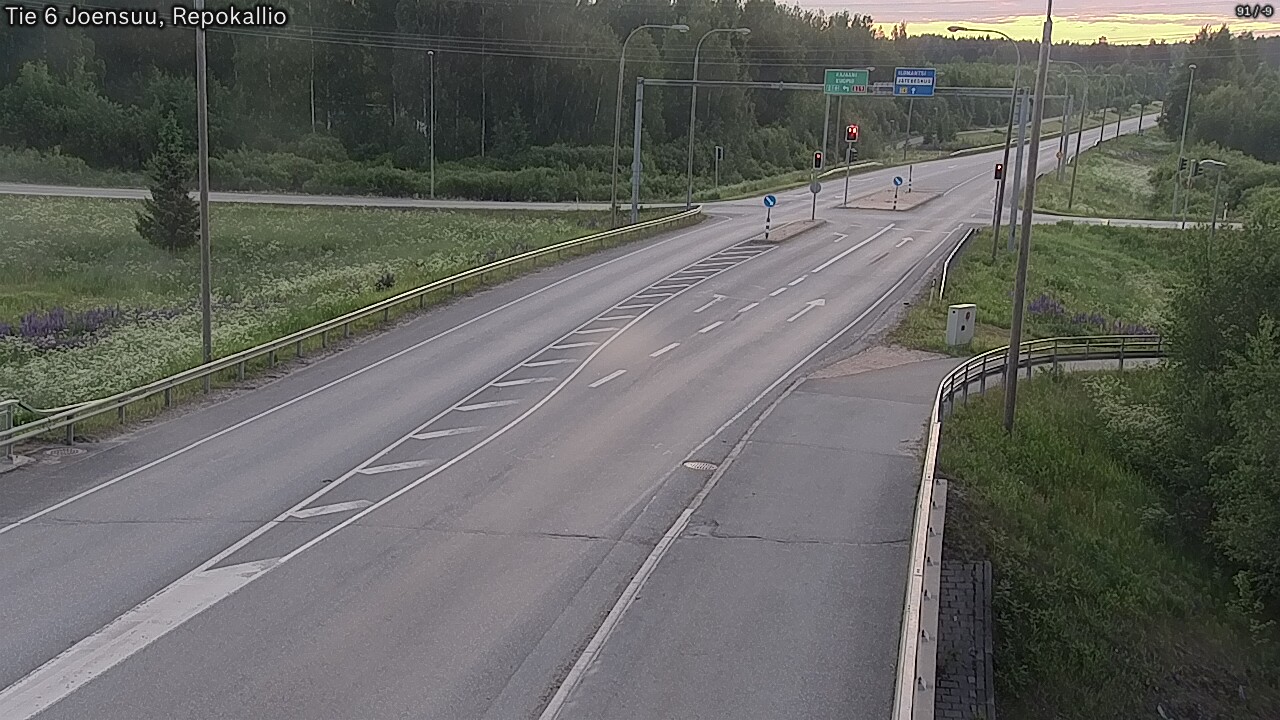 Weather Camera Image Road 6 Joensuu, Repokallio, Joensuu, Pohjois-Karjala