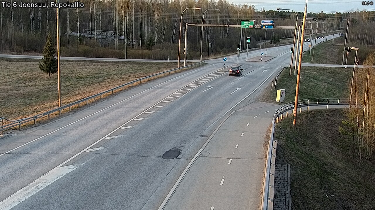 Weather Camera Image Väg 6 Joensuu, Repokallio, Joensuu, Pohjois-Karjala