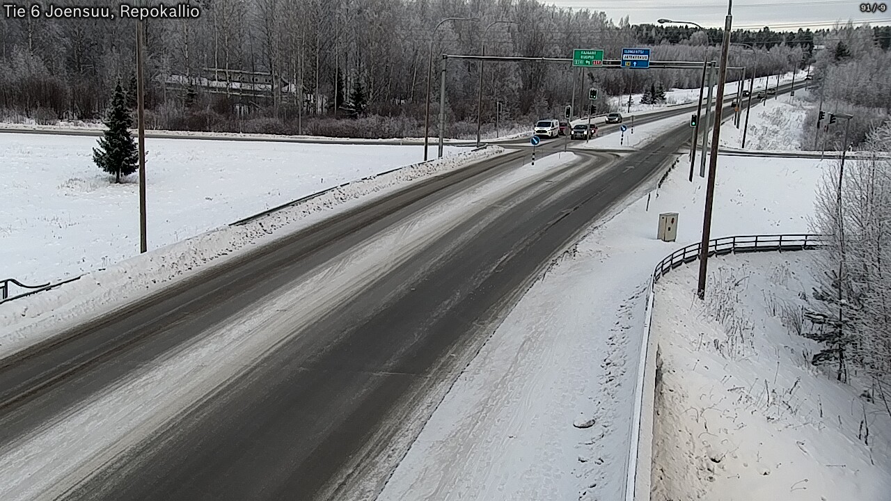 Weather Camera Image Road 6 Joensuu, Repokallio, Joensuu, Pohjois-Karjala