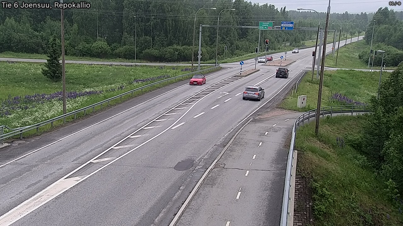 Weather Camera Image Väg 6 Joensuu, Repokallio, Joensuu, Pohjois-Karjala