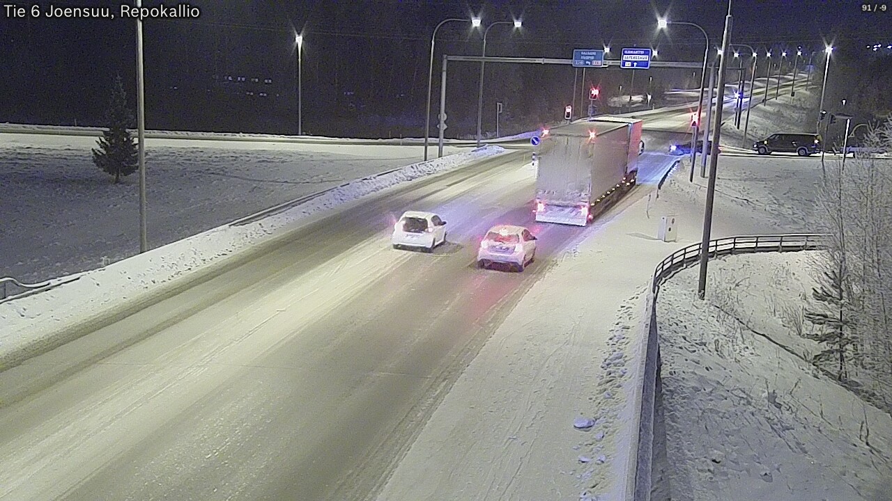 Weather Camera Image Väg 6 Joensuu, Repokallio, Joensuu, Pohjois-Karjala