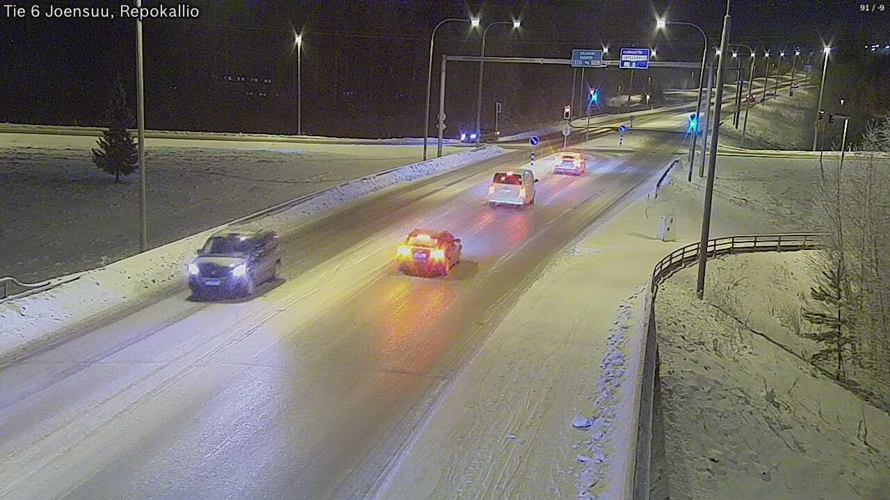 Weather Camera Image Väg 6 Joensuu, Repokallio, Joensuu, Pohjois-Karjala