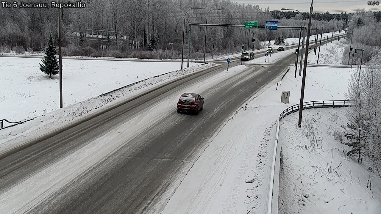 Weather Camera Image Road 6 Joensuu, Repokallio, Joensuu, Pohjois-Karjala