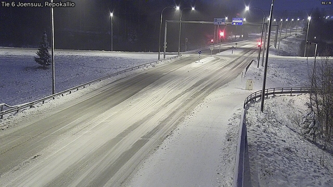 Weather Camera Image Väg 6 Joensuu, Repokallio, Joensuu, Pohjois-Karjala