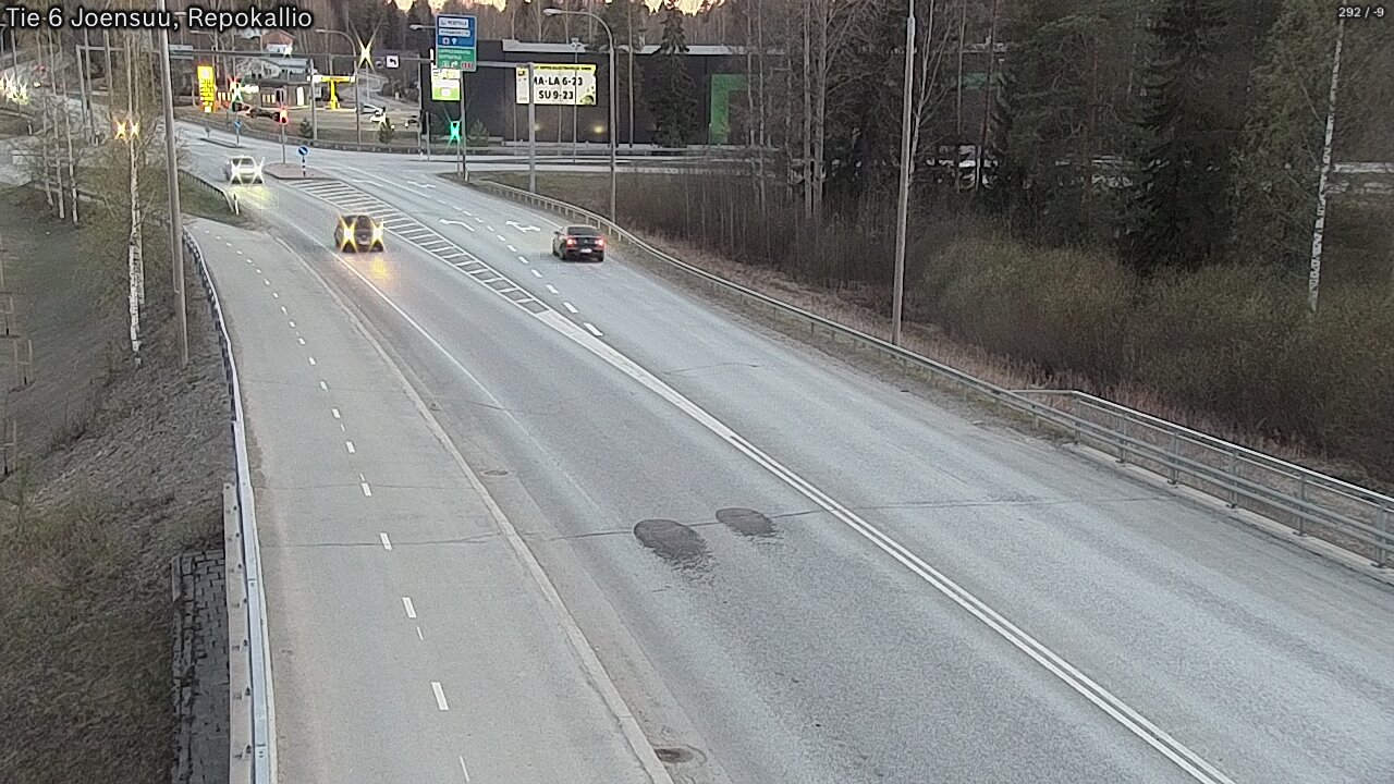 Weather Camera Image Road 6 Joensuu, Repokallio, Joensuu, Pohjois-Karjala