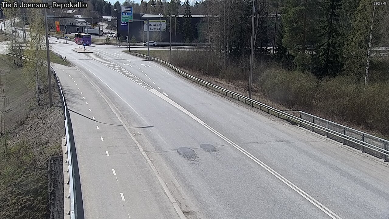 Weather Camera Image Road 6 Joensuu, Repokallio, Joensuu, Pohjois-Karjala