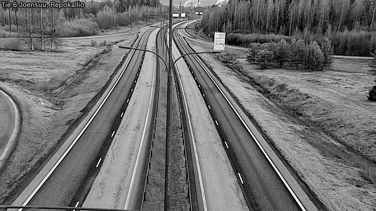 Weather Camera Image Road 6 Joensuu, Repokallio, Joensuu, Pohjois-Karjala