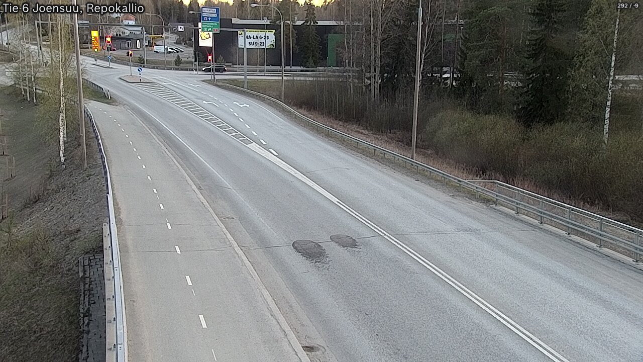 Weather Camera Image Road 6 Joensuu, Repokallio, Joensuu, Pohjois-Karjala