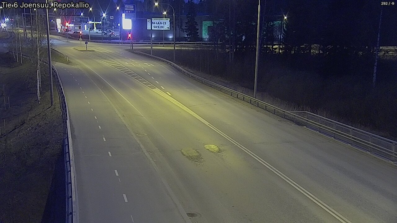 Weather Camera Image Road 6 Joensuu, Repokallio, Joensuu, Pohjois-Karjala