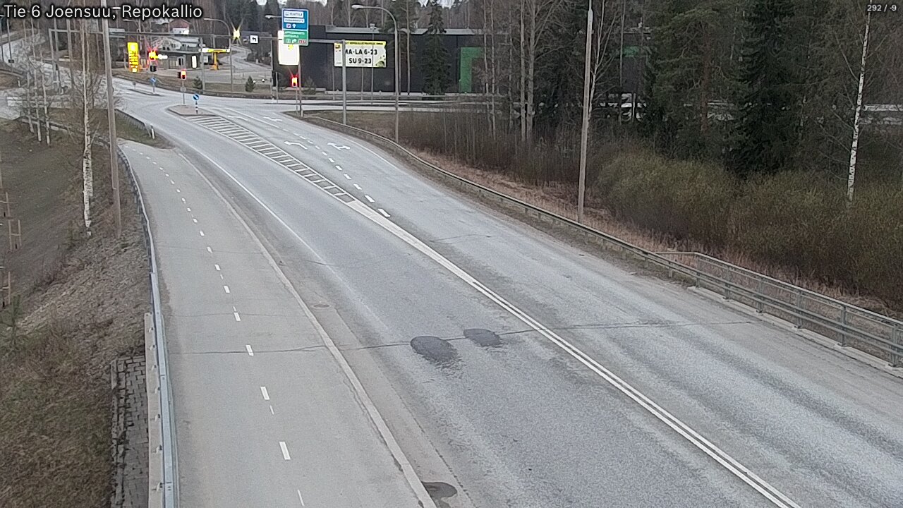 Weather Camera Image Road 6 Joensuu, Repokallio, Joensuu, Pohjois-Karjala