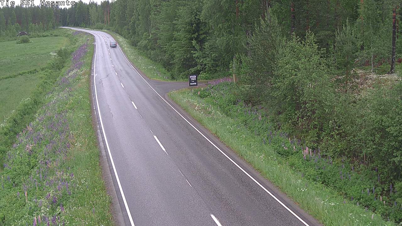 Weather Camera Image Väg 551 Vesanto Löttökorpi, Vesanto, Pohjois-Savo