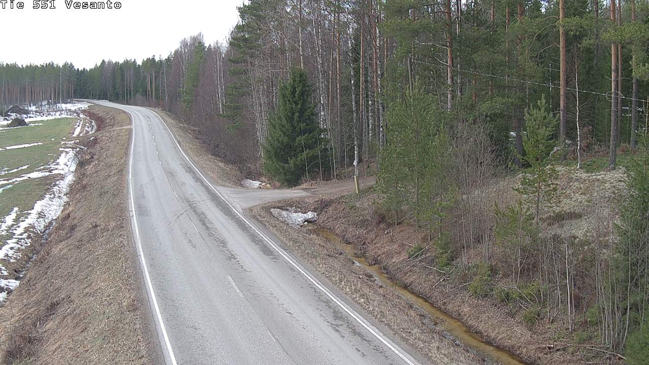 Weather Camera Image Väg 551 Vesanto Löttökorpi, Vesanto, Pohjois-Savo
