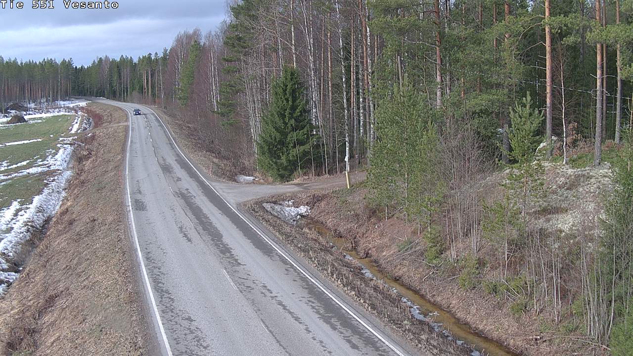 Weather Camera Image Väg 551 Vesanto Löttökorpi, Vesanto, Pohjois-Savo