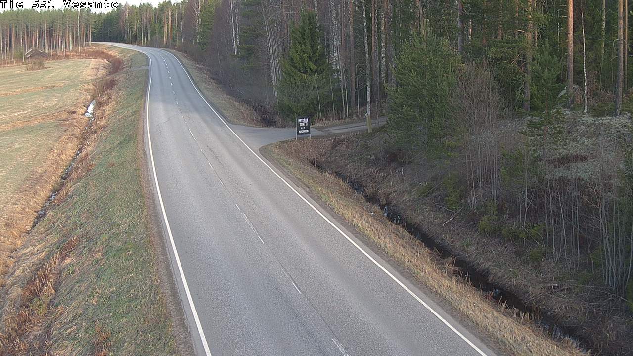Weather Camera Image Väg 551 Vesanto Löttökorpi, Vesanto, Pohjois-Savo
