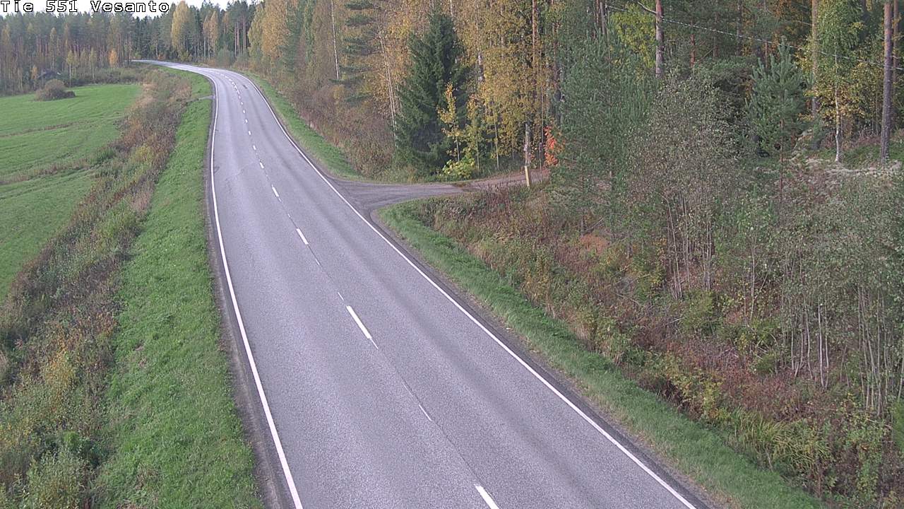 Weather Camera Image Road 551 Vesanto Löttökorpi, Vesanto, Pohjois-Savo