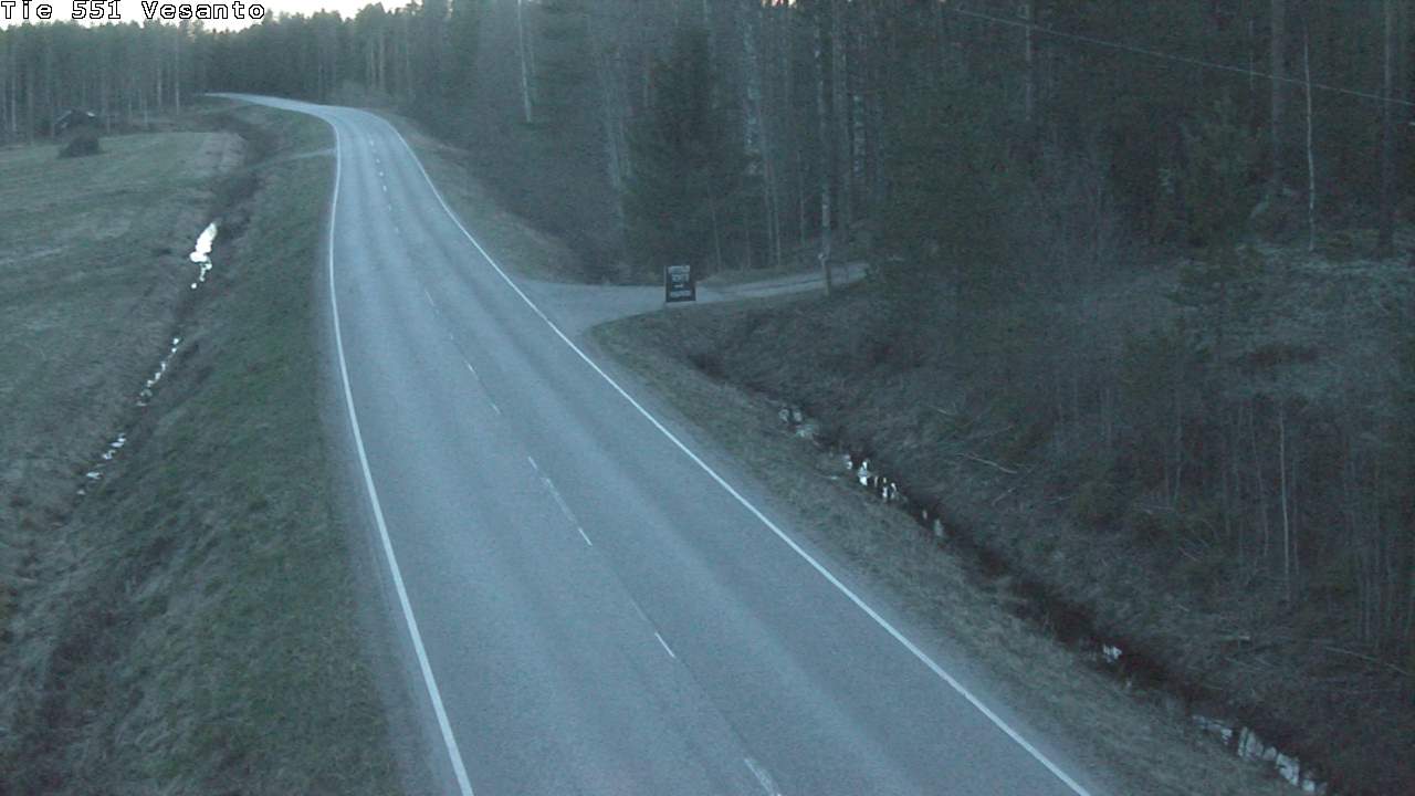 Weather Camera Image Väg 551 Vesanto Löttökorpi, Vesanto, Pohjois-Savo