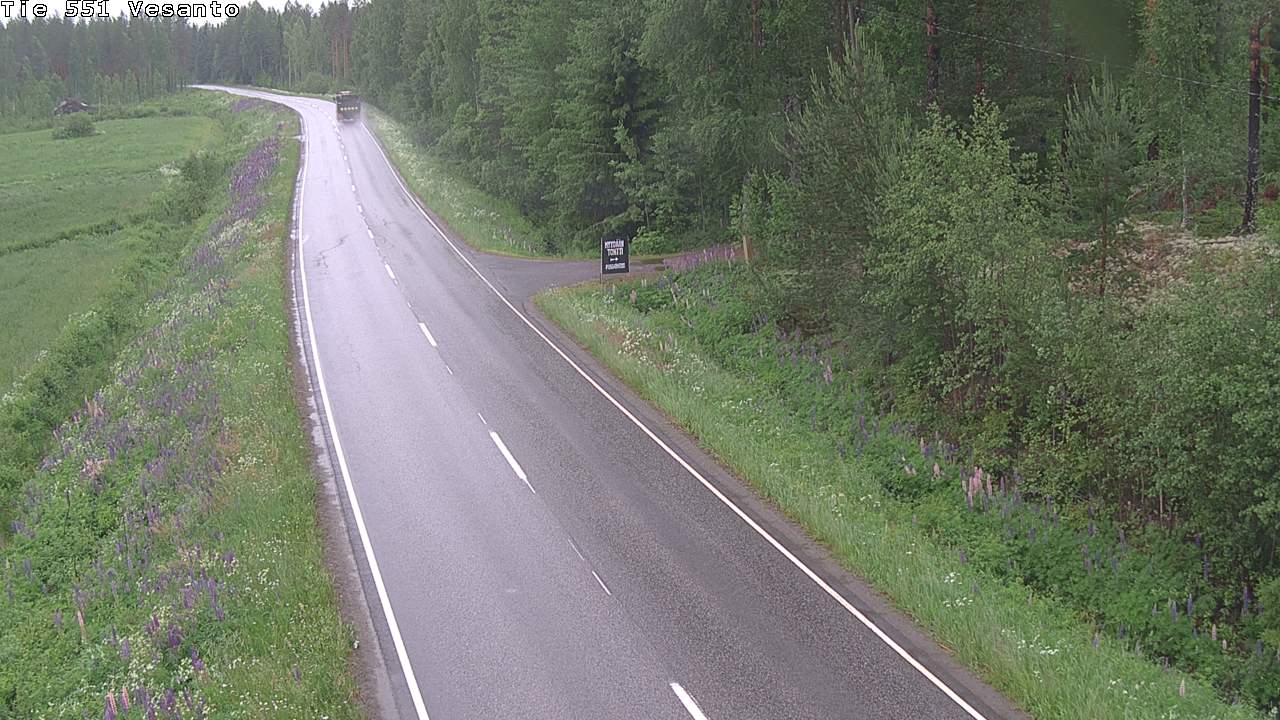 Weather Camera Image Väg 551 Vesanto Löttökorpi, Vesanto, Pohjois-Savo