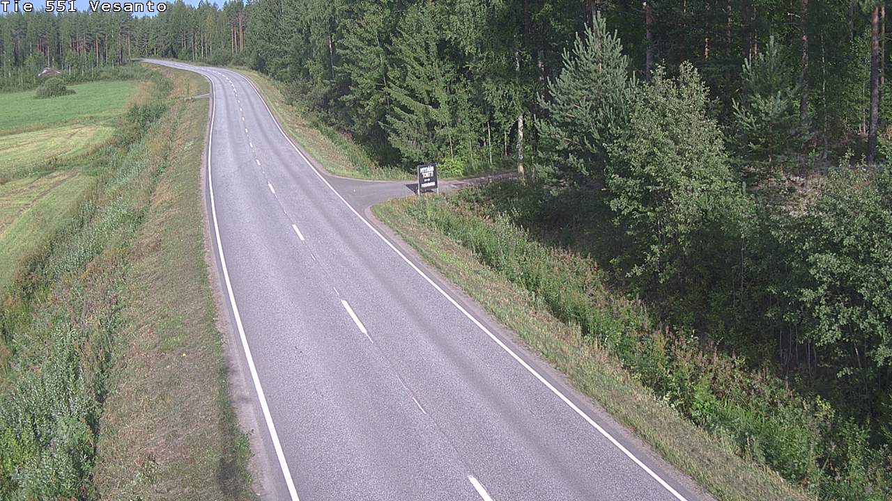 Weather Camera Image Väg 551 Vesanto Löttökorpi, Vesanto, Pohjois-Savo