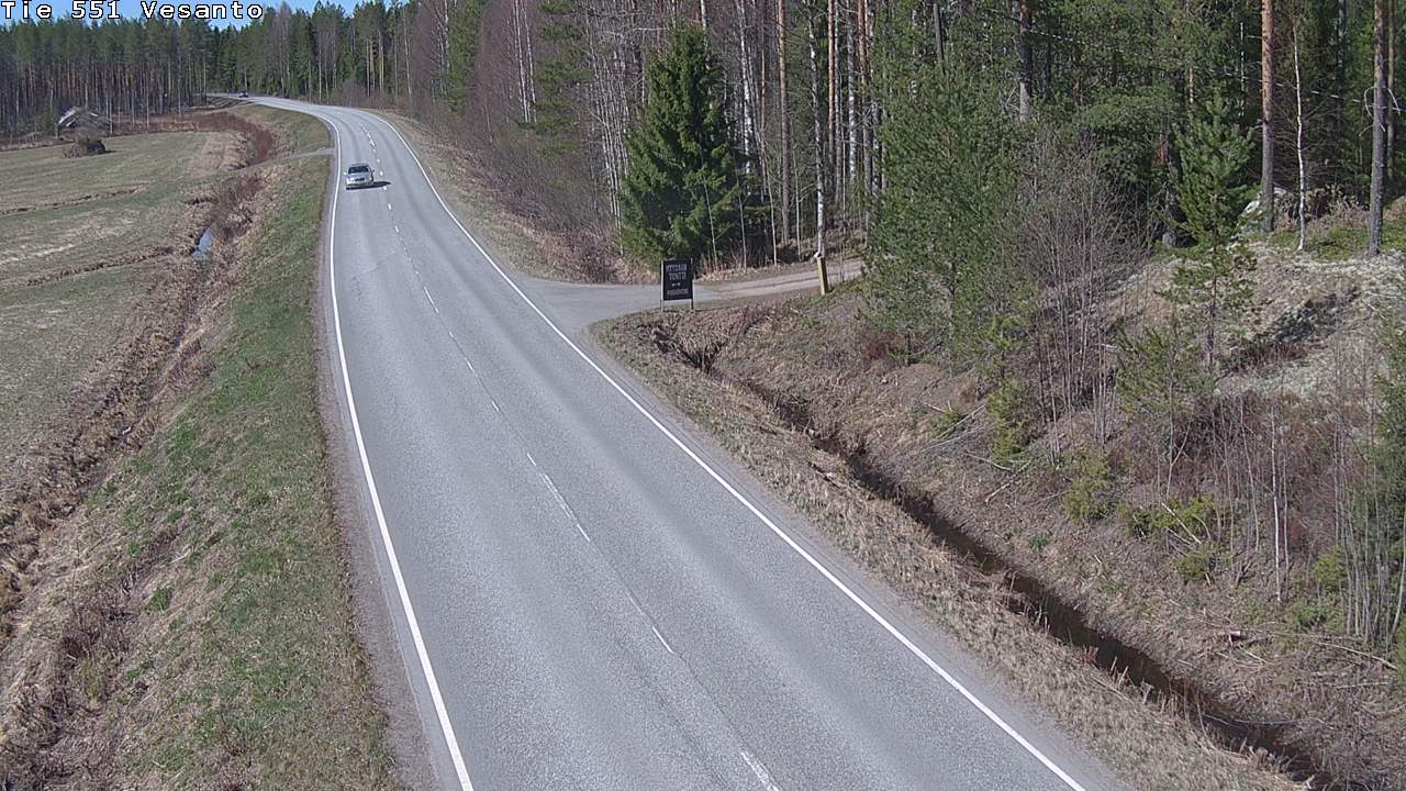 Weather Camera Image Väg 551 Vesanto Löttökorpi, Vesanto, Pohjois-Savo