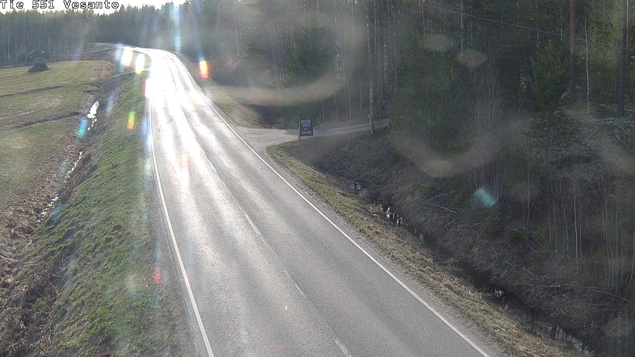Weather Camera Image Väg 551 Vesanto Löttökorpi, Vesanto, Pohjois-Savo