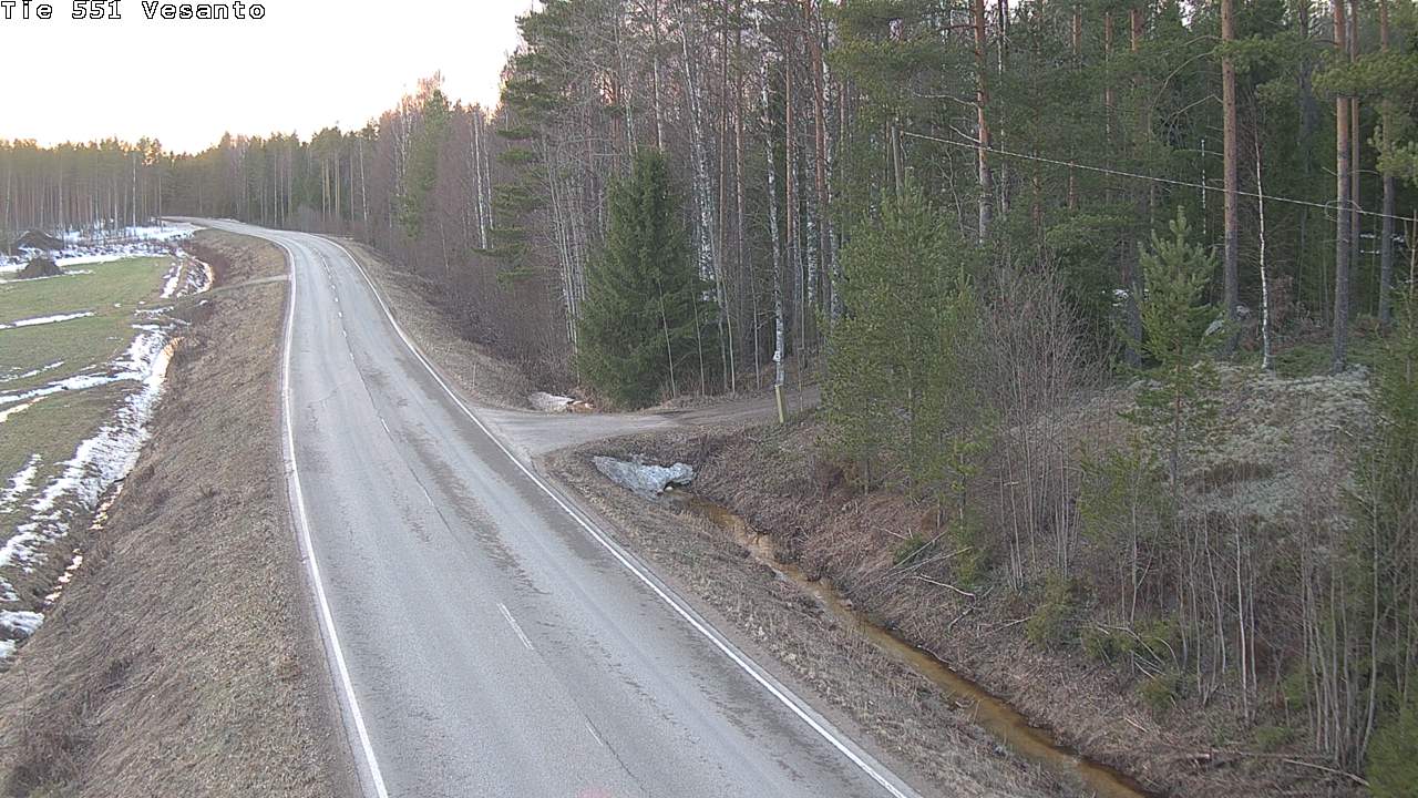 Weather Camera Image Road 551 Vesanto Löttökorpi, Vesanto, Pohjois-Savo