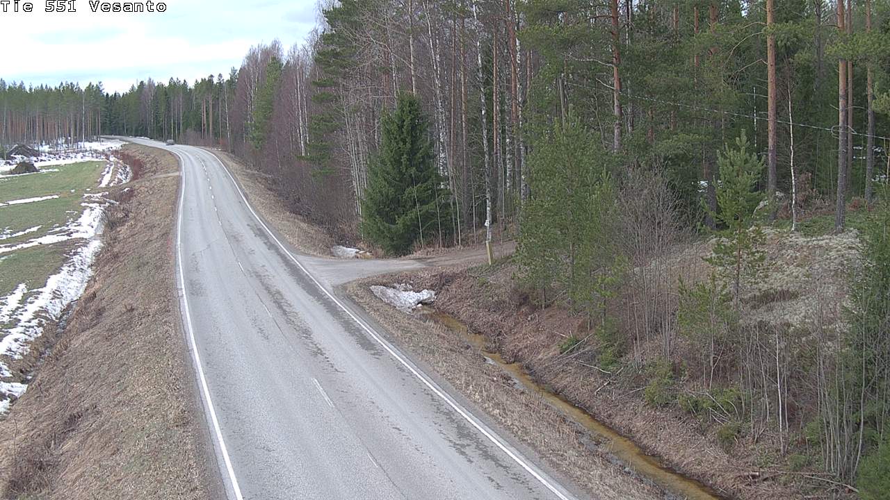 Weather Camera Image Väg 551 Vesanto Löttökorpi, Vesanto, Pohjois-Savo