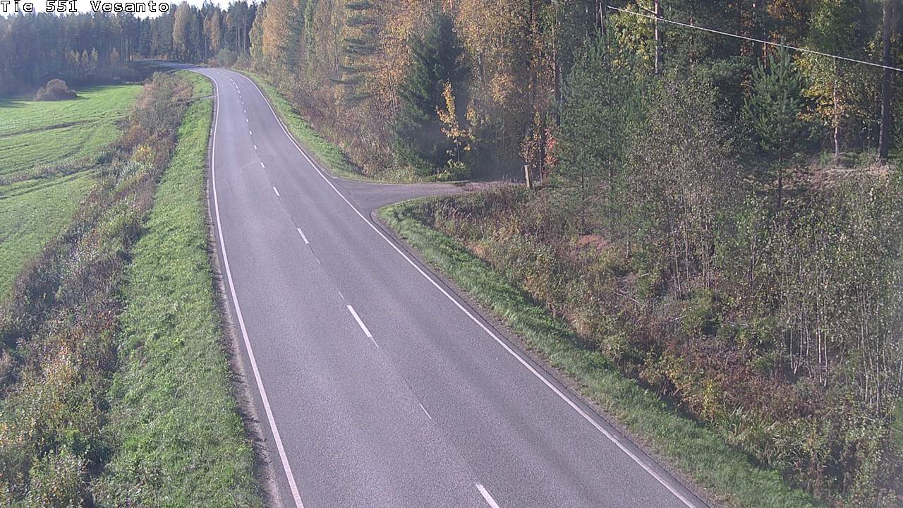 Weather Camera Image Road 551 Vesanto Löttökorpi, Vesanto, Pohjois-Savo