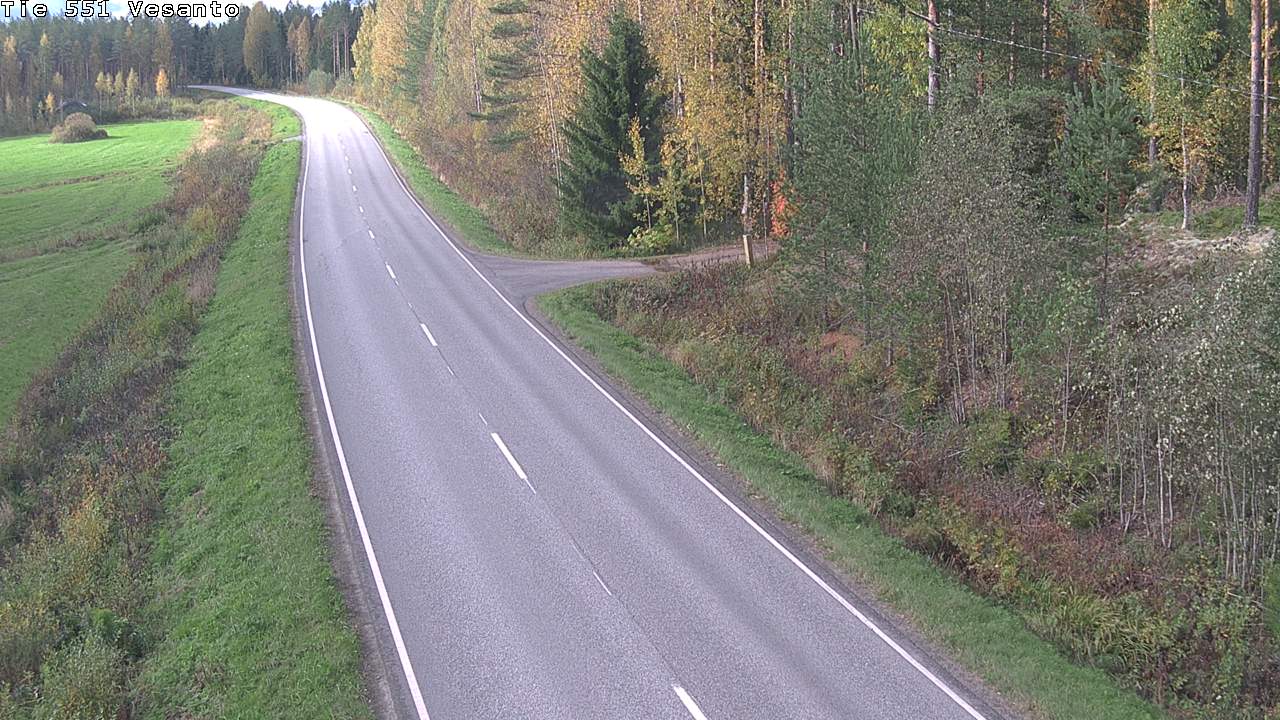 Weather Camera Image Road 551 Vesanto Löttökorpi, Vesanto, Pohjois-Savo